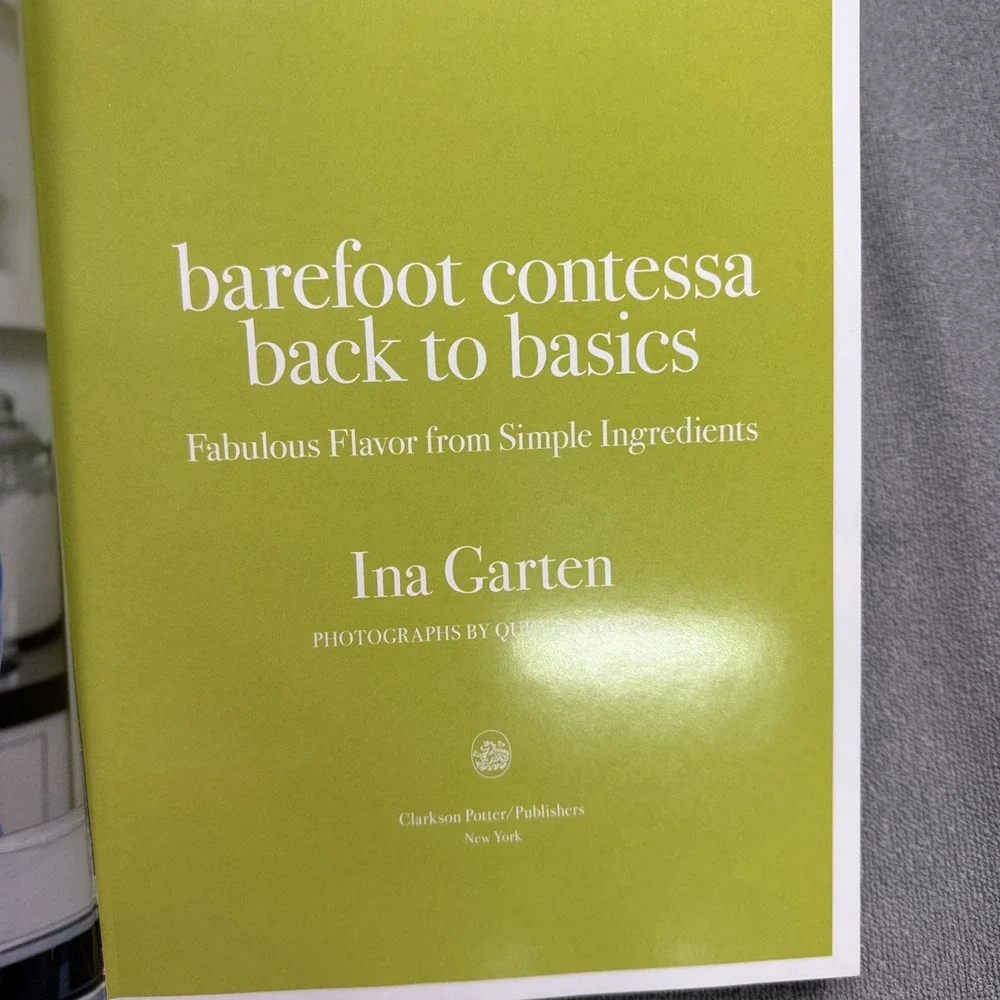 Barefoot Contessa Back to Basics Recipes Ina Garten Cookbook Hard Back